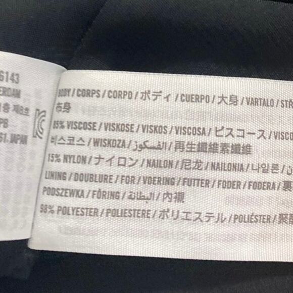 NEW Abercrombie & Fitch Black Sleeveless Cami Camisole Tank Slip Mini Dress S - Picture 4 of 4